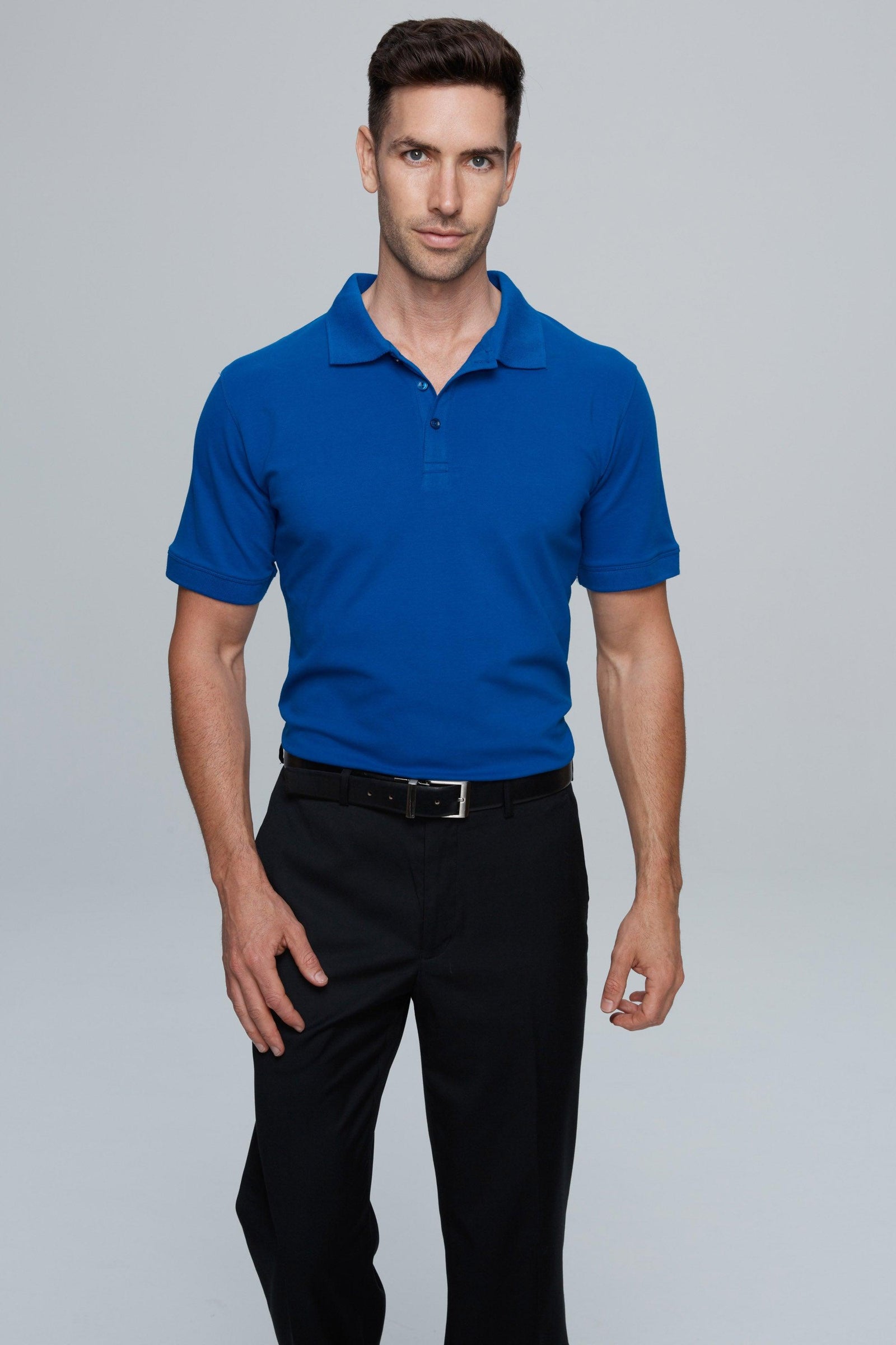Claremont Mens Polos | Polo Shirt Printing đ„ Safe-T-Rex Workwear