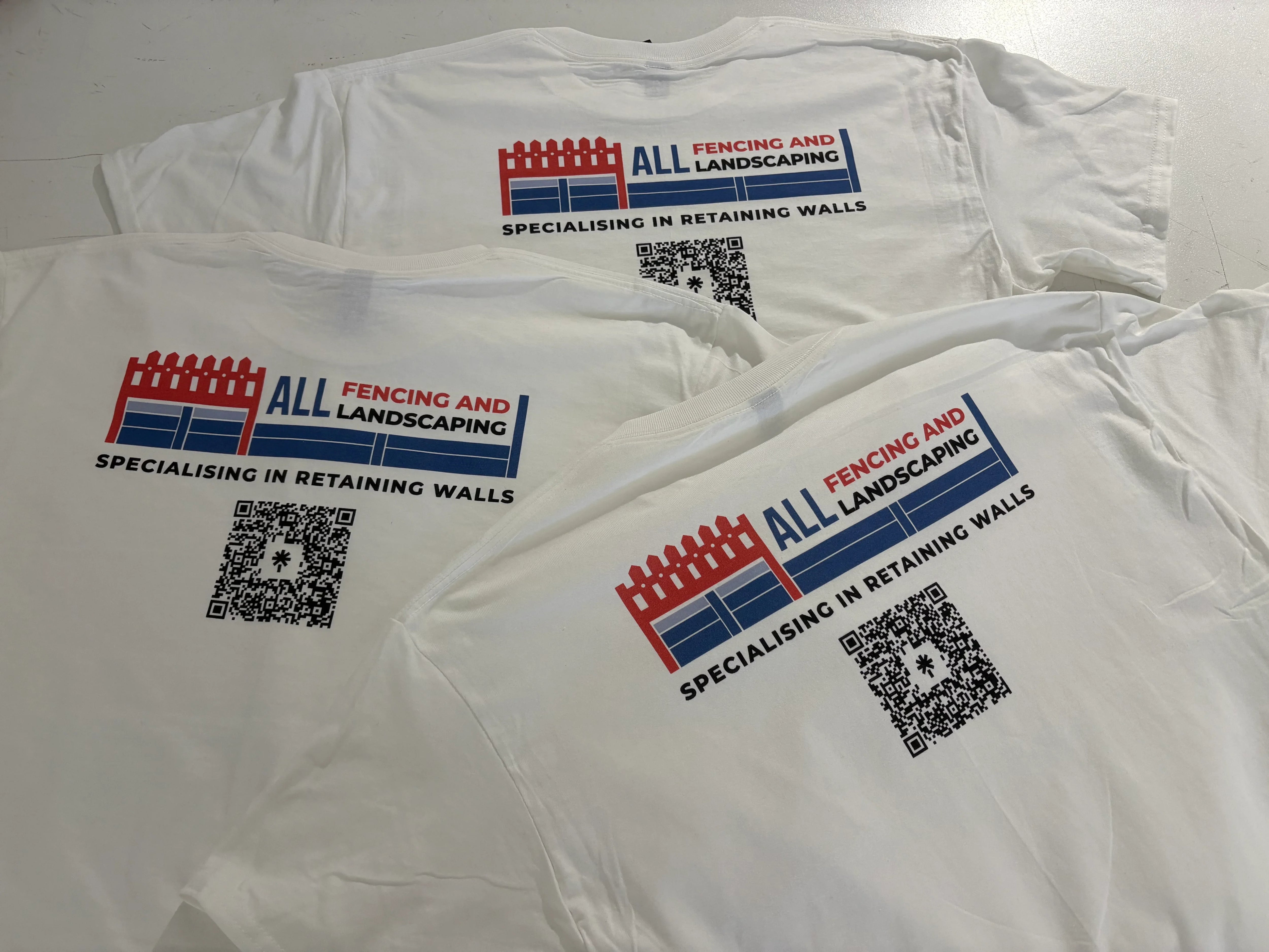 Gildan White 20 Pack With Back Print - Shipping Included
