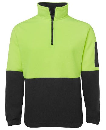 Hi Vis Zip Polar Fleece Workwear Safe-T-Rex Workwear Pty Ltd