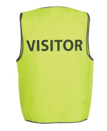 6HVS7 JB's Hi Vis Safety Vest "Visitor" - Safe-T-Rex Workwear Pty Ltd