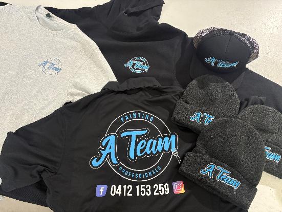 Seasonal custom workwear for business teams with branded shirts hoodies and beanies