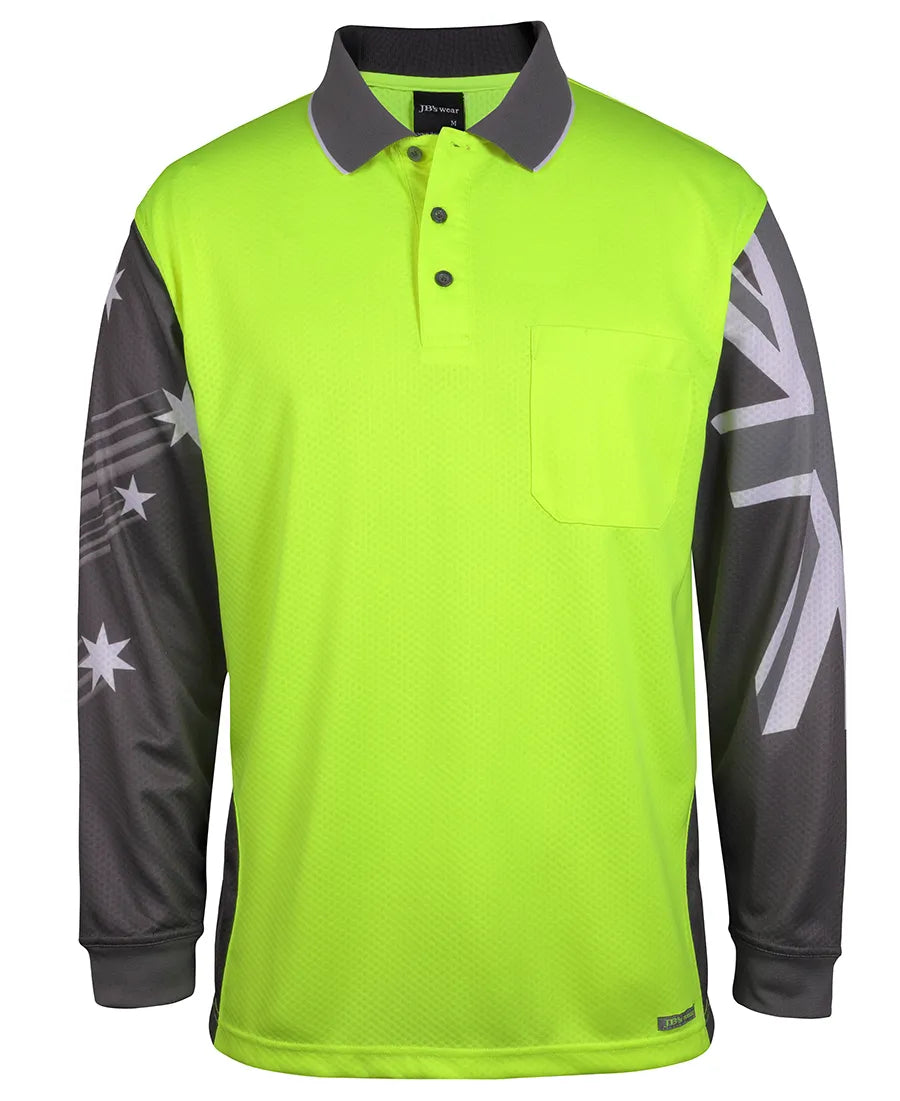 Hi Vis Southern Cross Polo Long Sleeve | Workwear