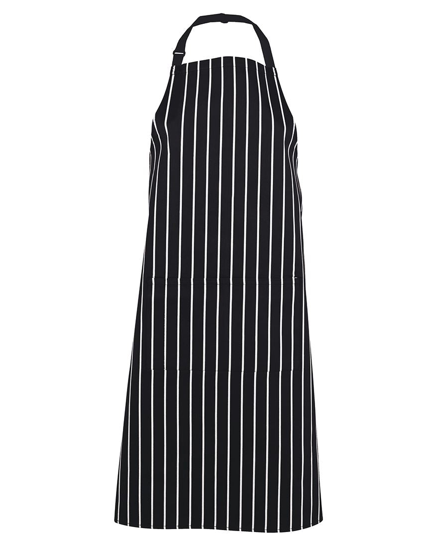 5BS JB's Bib Striped Apron - Red/White