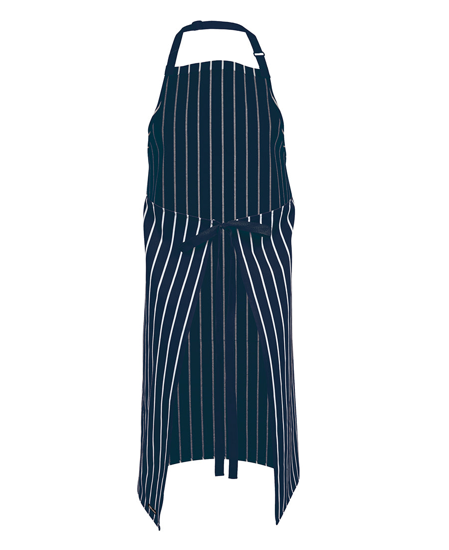 5BS JB's Bib Striped Apron - Navy/White Back