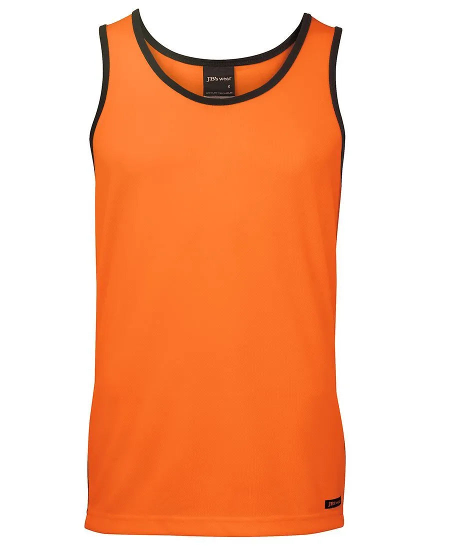 HI VIS CONTRAST SINGLET  | Workwear