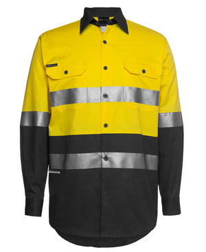 HI VIS L/S (D+N) 150G WORK SHIRT