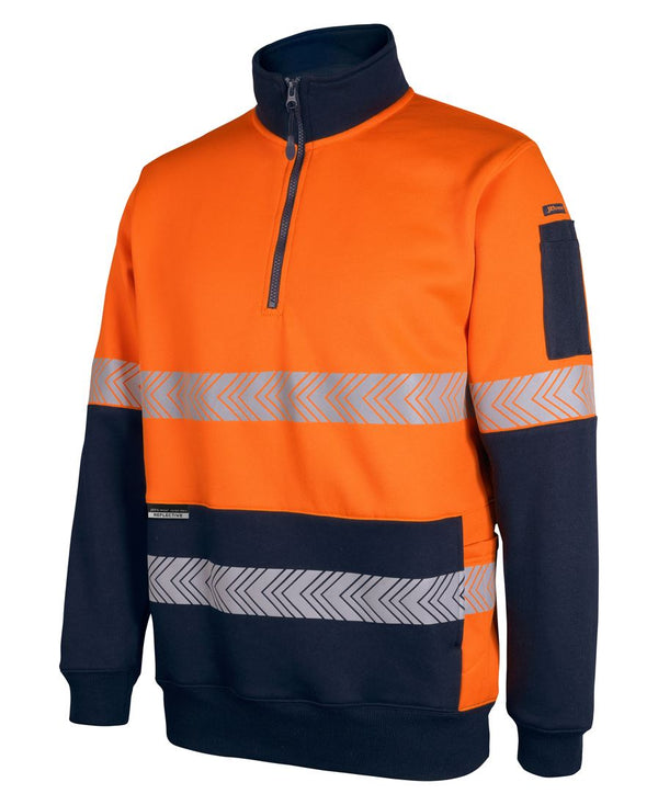 Custom Hi Vis Fleecy Jumpers | 6DPS Heavy Duty - Safe-T-Rex Workwear ...