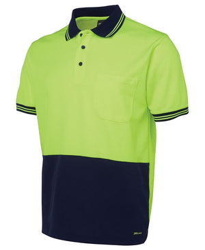 6HPS JB's Hi Vis S/S Cotton Back Polo