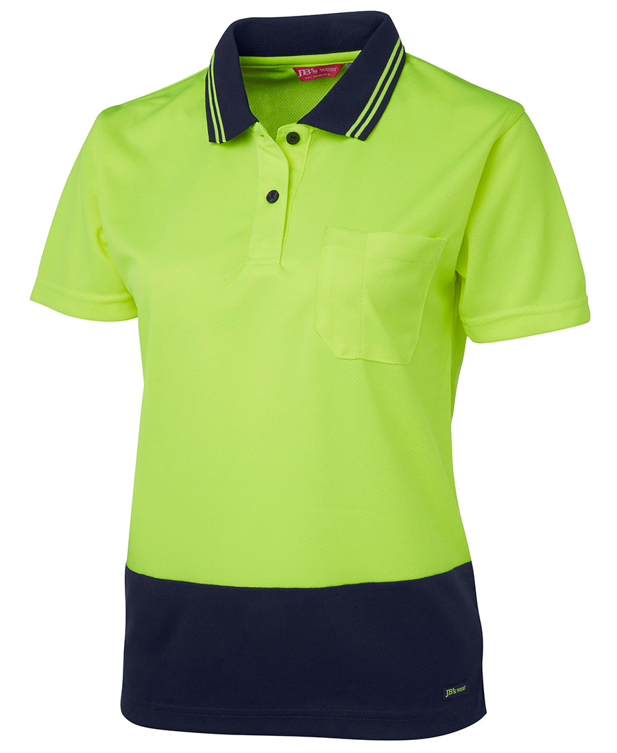 6LHCP JB's Ladies Hi Vis S/S Comfort Polo