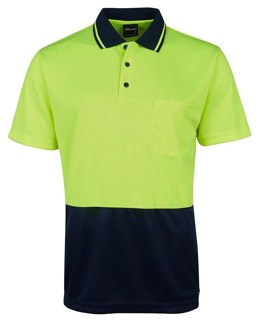 HI VIS JACQUARD NON CUFF POLO  | Workwear