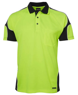 HI VIS S/S ARM PANEL POLO  | Workwear