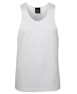 7PS JB's Poly Singlet - White Front