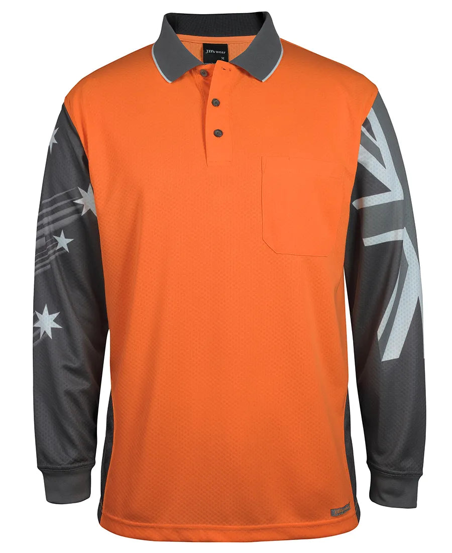 Hi Vis Southern Cross long Sleeve Polo | Workwear