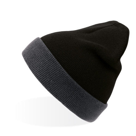A4300 Wind Beanie 8 Pack in Black/Grey | Custom Beanies Australia