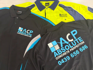 P86 L/S Hi Vis Cooldry Side Panel Polo Shirt