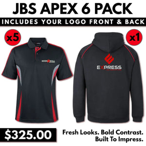 JBs Apex 6 Pack With Front Embroidery & Back DTF Print
