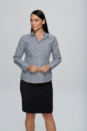 Brighton Embroidered Ladies Business Shirt Long Sleeve