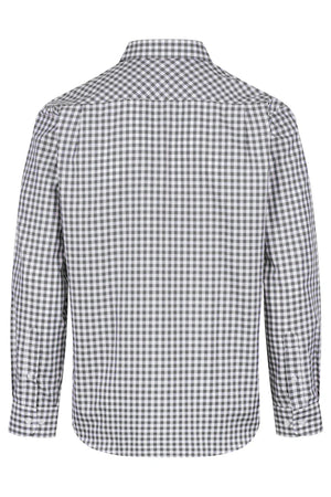 Brighton Mens Custom Long Sleeve Business Shirt - Black Back