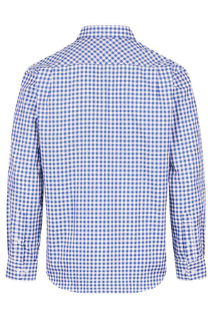 Brighton Mens Custom Long Sleeve Business Shirt - French Blue Back