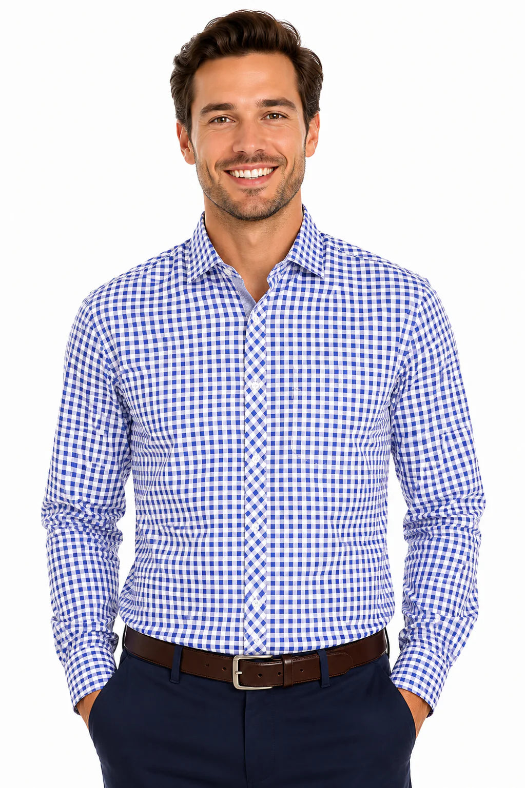 Brighton Mens Custom Long Sleeve Business Shirt