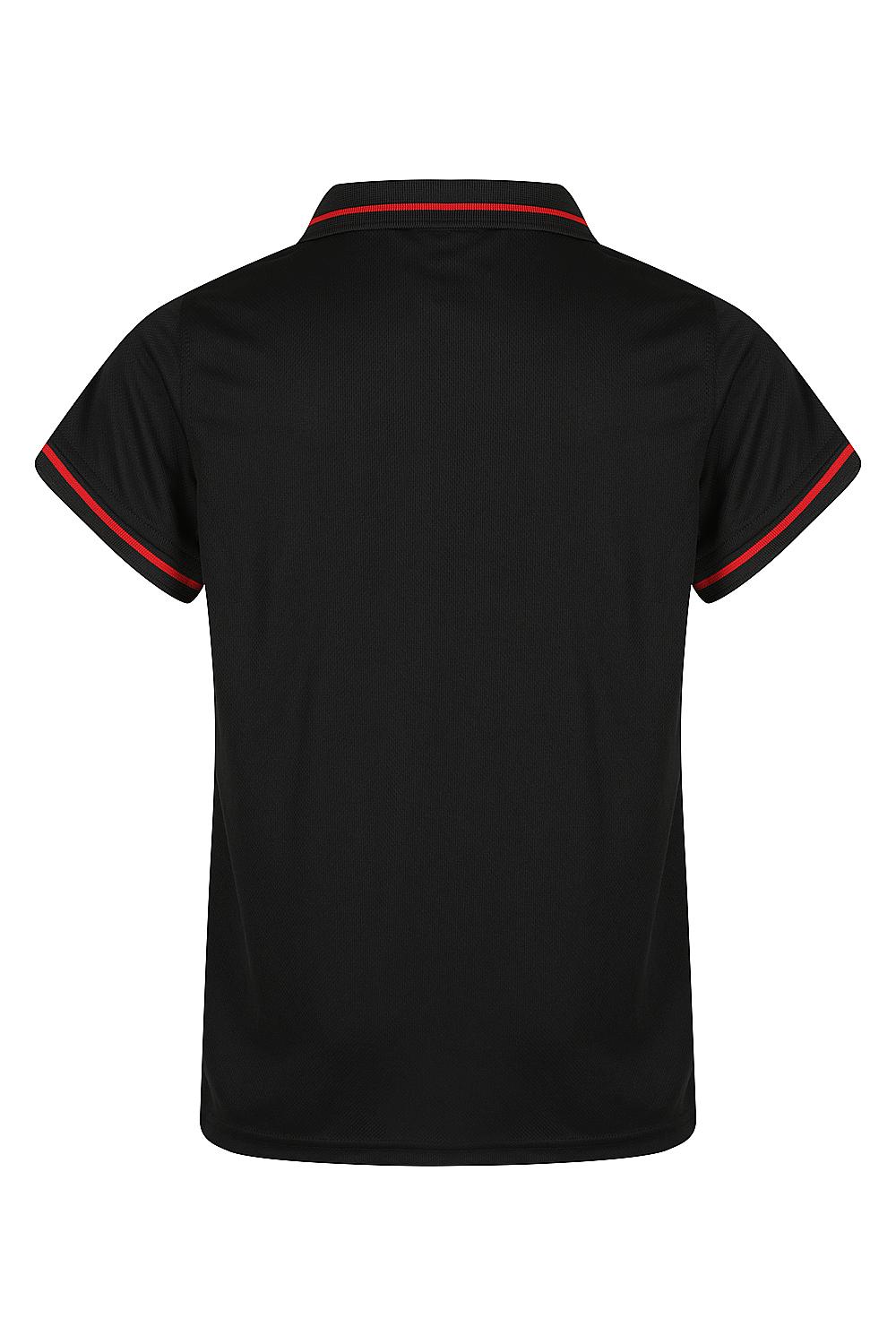 Cottesloe Polos | Custom Kids Shirts 🔥 Safe-T-Rex Workwear Black/Red Back