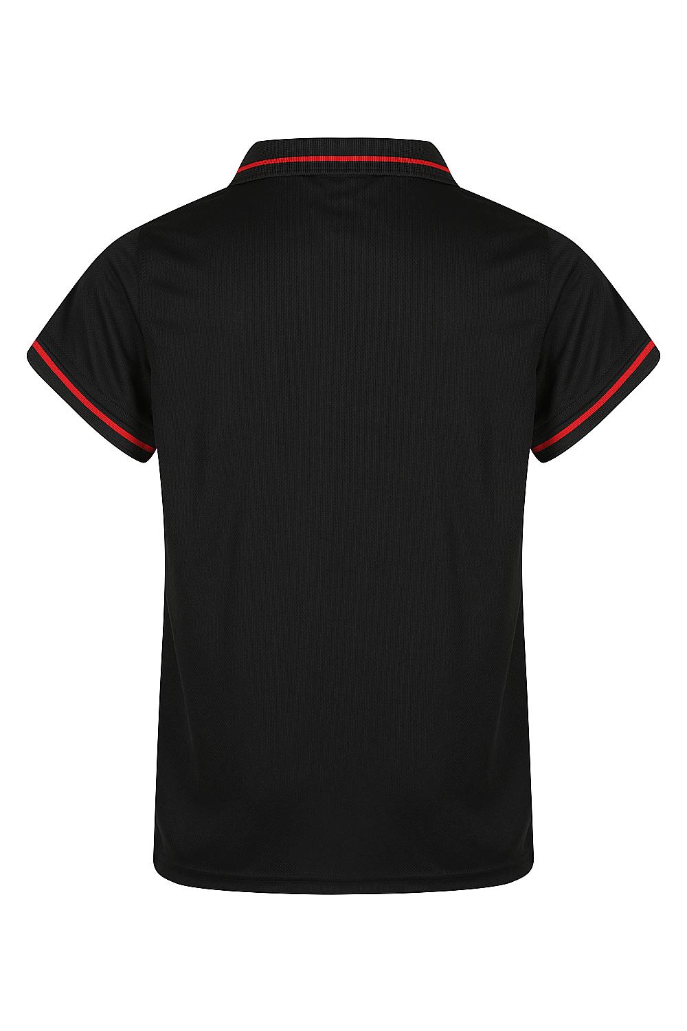 Cottesloe Polos | Custom Kids Shirts 🔥 Safe-T-Rex Workwear Black/Red Back