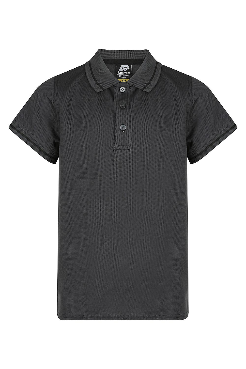 Cottesloe Polos | Custom Kids Shirts 🔥 Safe-T-Rex Workwear - Slate/Black