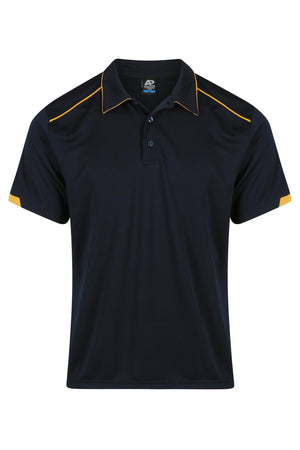 Currumbin Workwear Polo Shirts - Navy/Gold