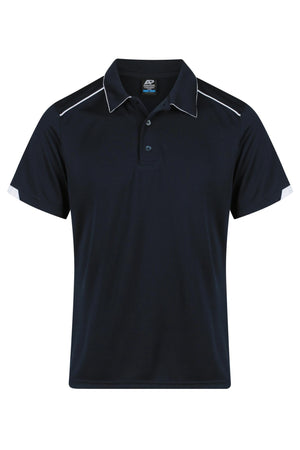 Currumbin Workwear Polo Shirts - Navy/White