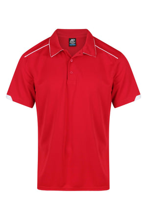 Currumbin Workwear Polo Shirts - Red/White