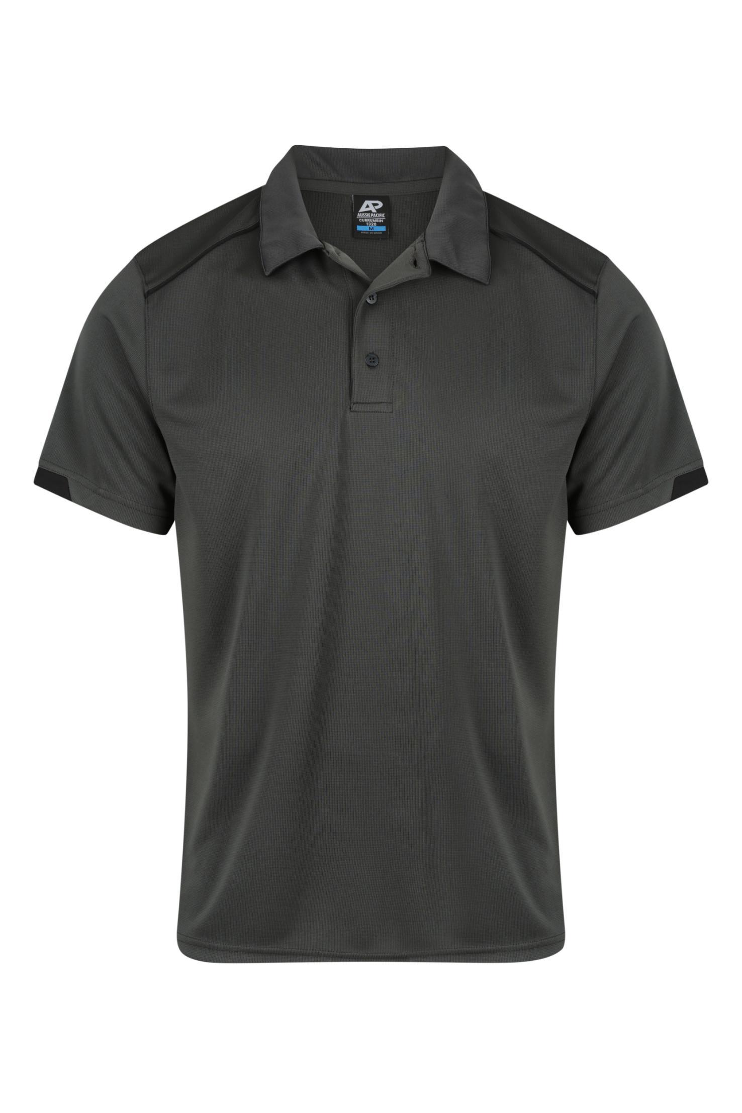Currumbin Workwear Polo Shirts - Slate/Black