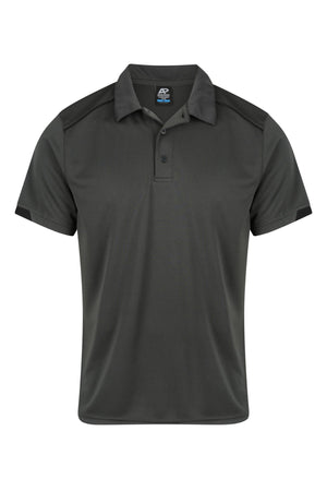 Currumbin Workwear Polo Shirts - Slate/Black