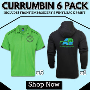 Currumbin 6 Pack With Your Logo Printed Embroidered Green-Black | Safe-T-rex