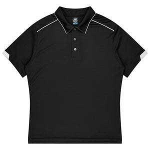 Custom Currumbin Kids Polo Shirts - Black/White