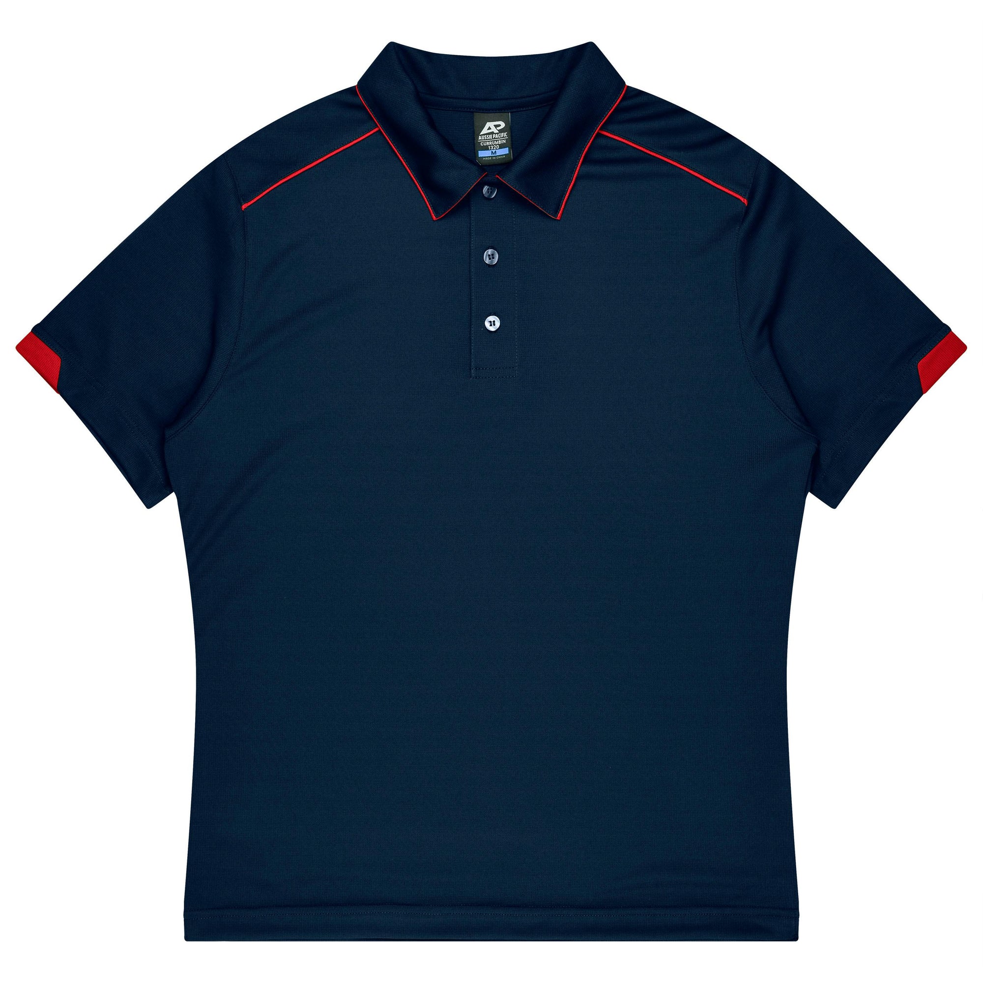 Custom Currumbin Kids Polo Shirts - Navy/red