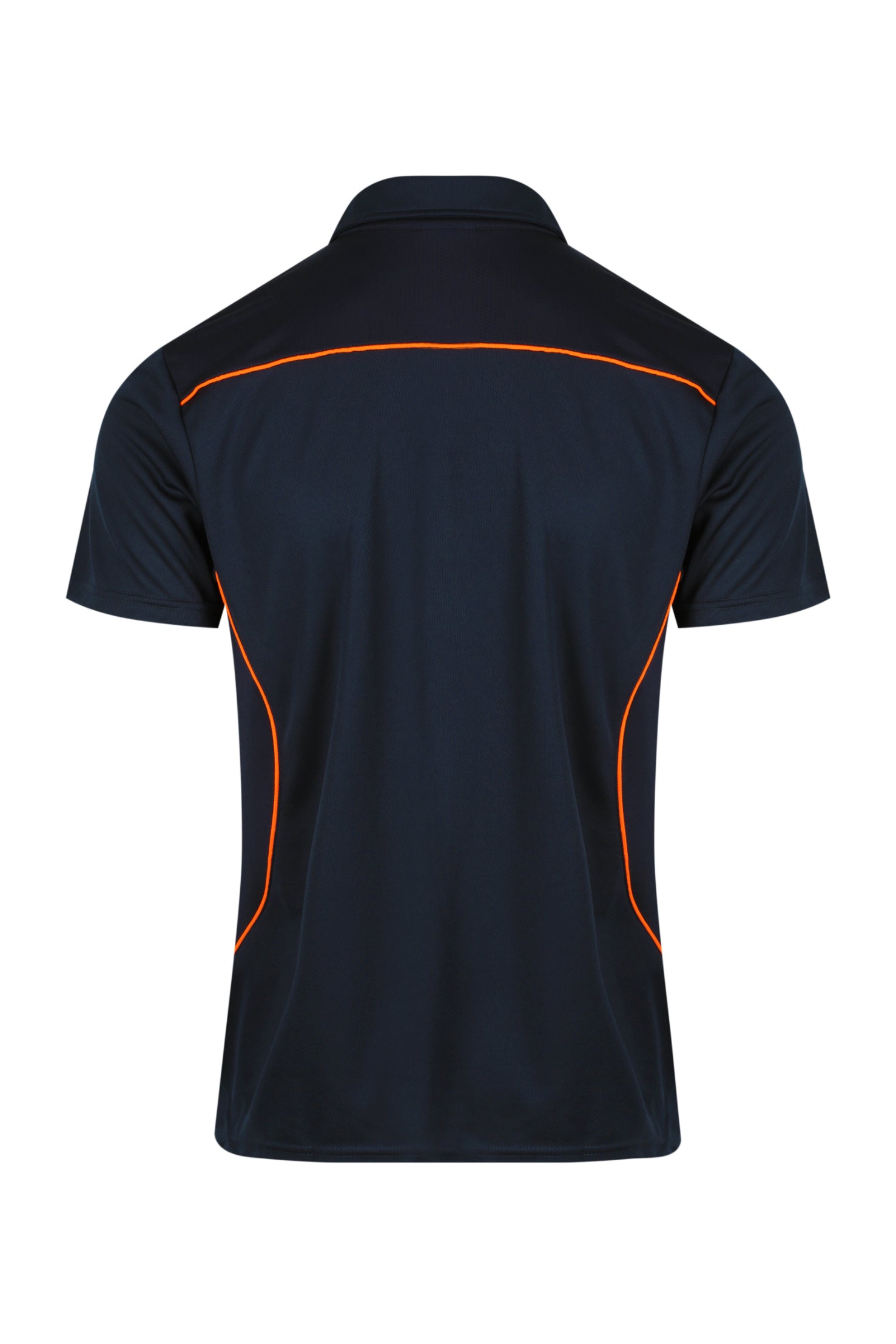 Custom Kuranda Uniform Polo Shirt - Navy/Fluro Orange Back
