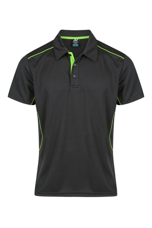 Custom Kuranda Uniform Polo Shirt - Slate/Fluro Green