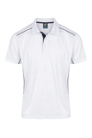 Custom Kuranda Uniform Polo Shirt - White/Navy
