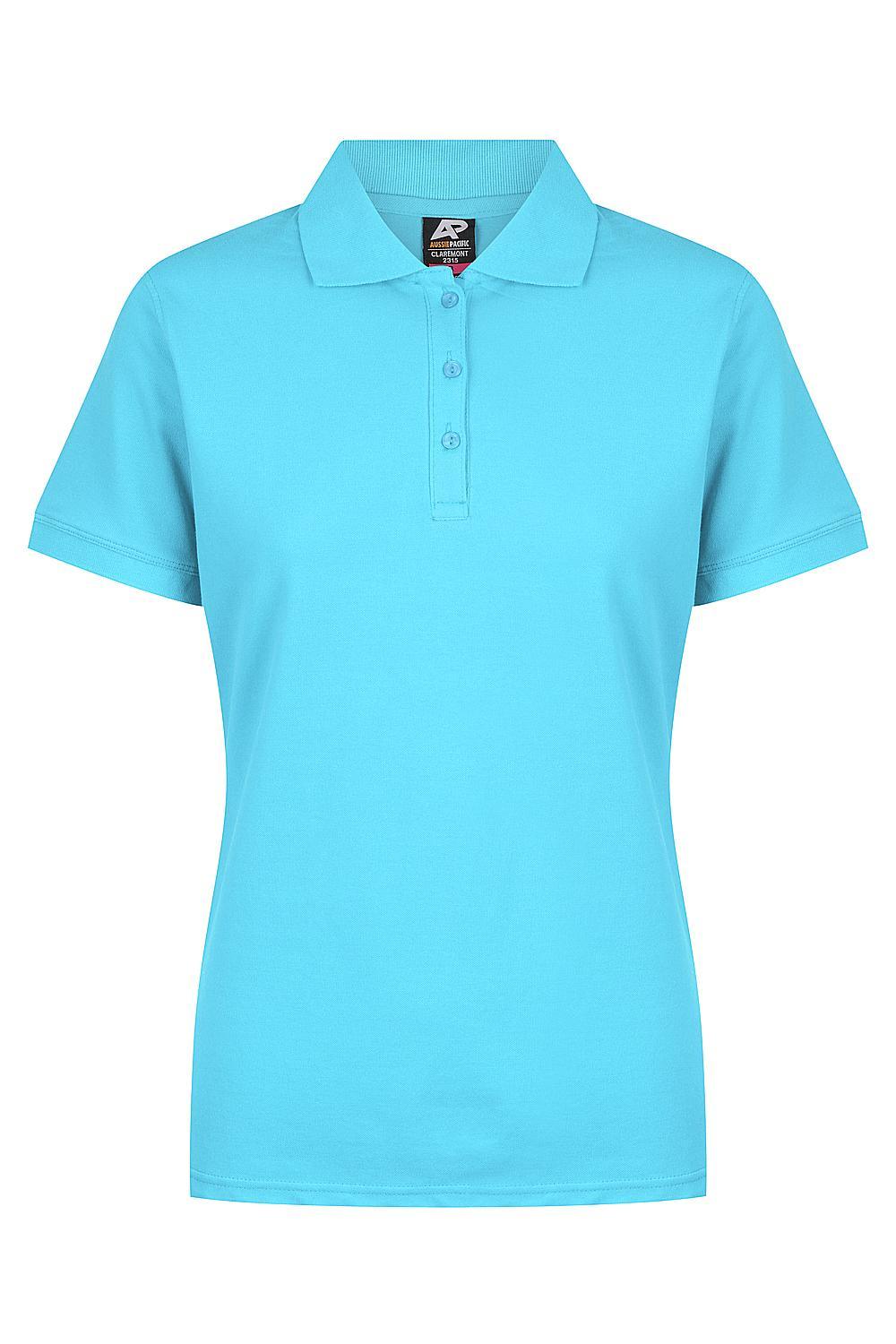 Custom Ladies Claremont Work Shirts - Cyan