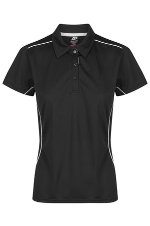 Custom Ladies Kurana Work Shirts - Black/White