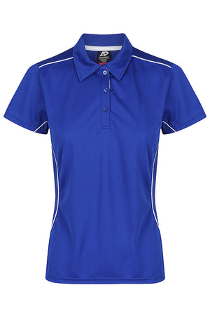 Custom Ladies Kurana Work Shirts - Royal/White