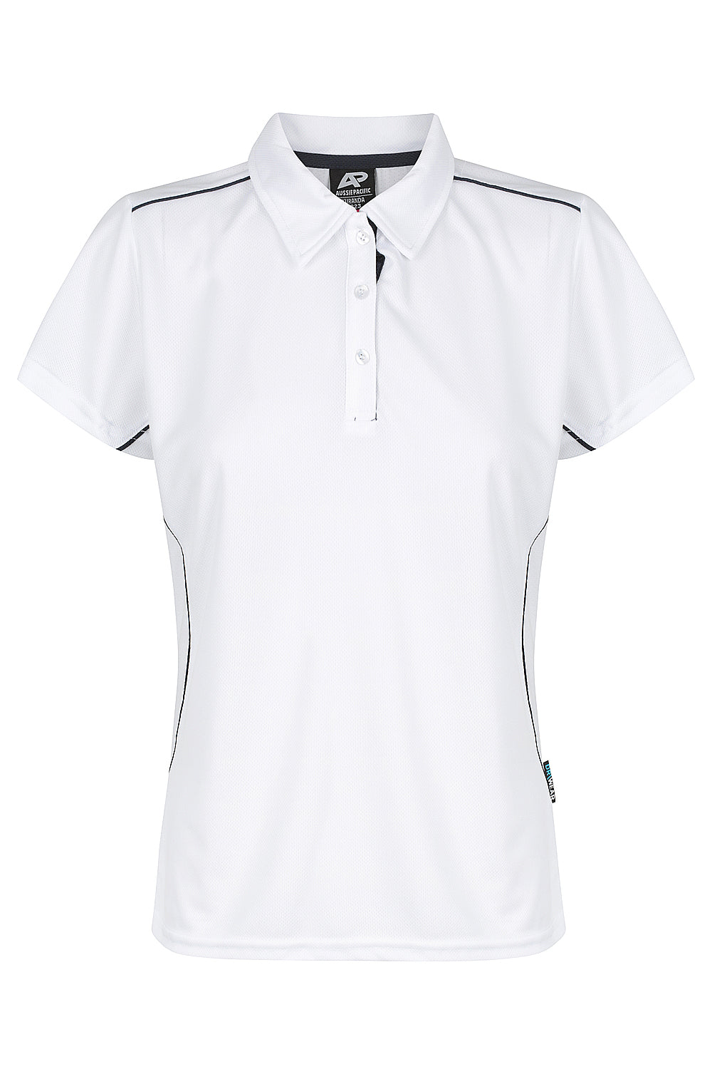 Custom Ladies Kurana Work Shirts - White/Navy