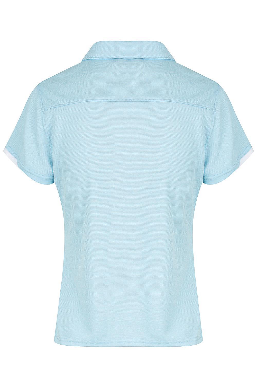 Custom Ladies Morris Work Shirt - Light Blue - Back