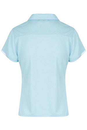 Custom Ladies Morris Work Shirt - Light Blue - Back