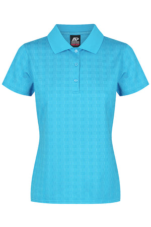 Custom Ladies Noosa Work Shirts - Cyan