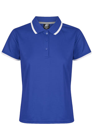 Custom Ladies Portsea Work Shirts - Royal/White