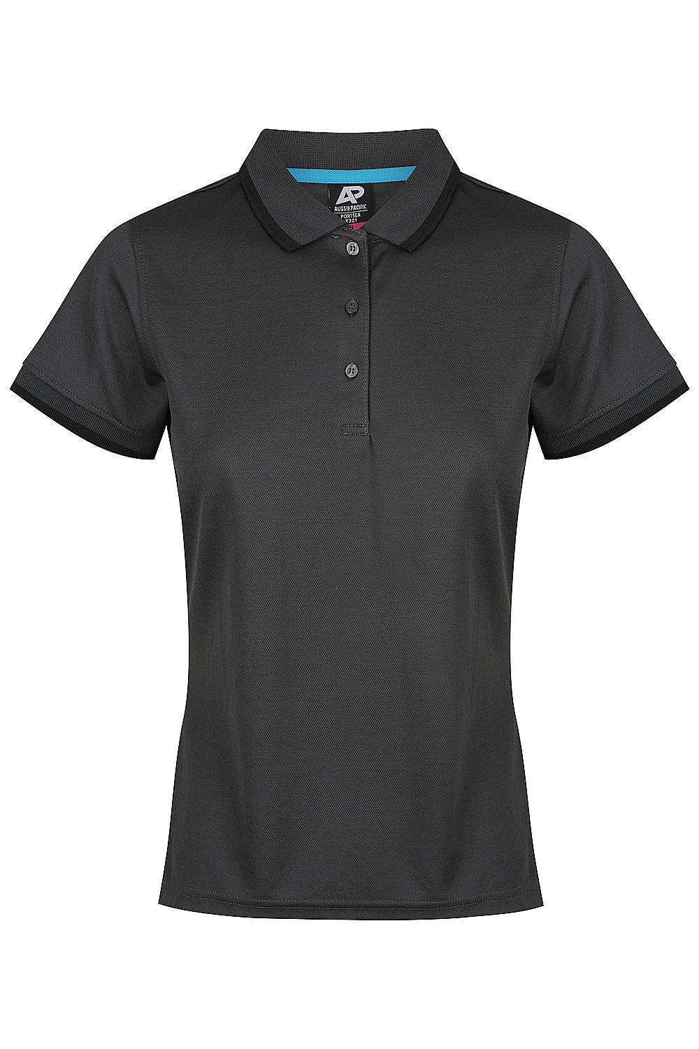 Custom Ladies Portsea Work Shirts - Slate/Black