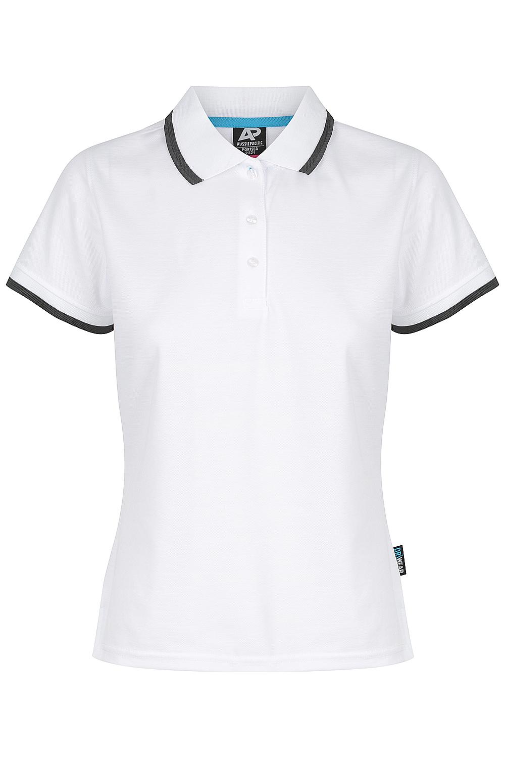 Custom Ladies Portsea Work Shirts - White/Slate