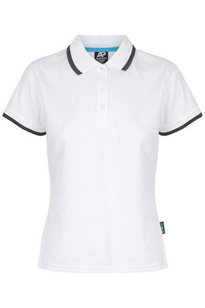 Custom Ladies Portsea Work Shirts - White/Slate