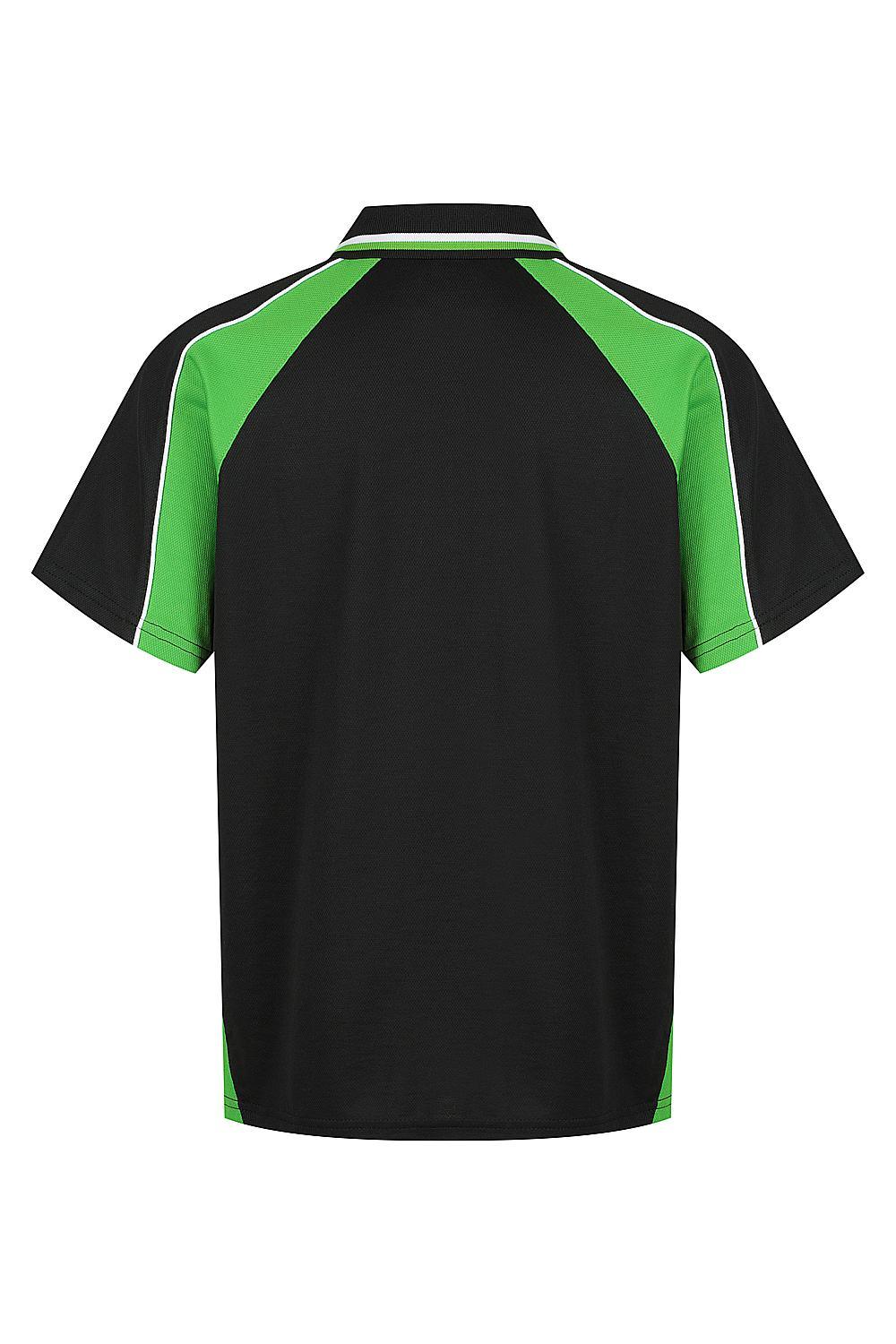 Custom Panorama Kids Shirt - Black/Green/White - Back